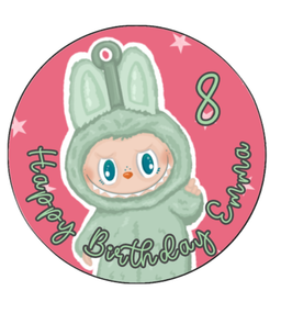 Labubu edible prints