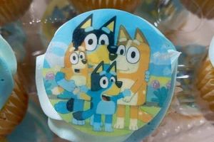 bluey cake topper