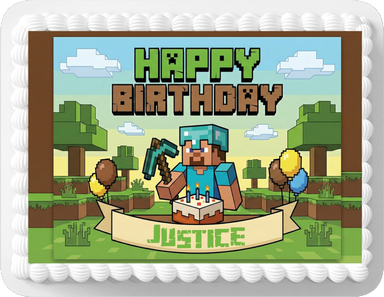 Minecraft costco cake toppers