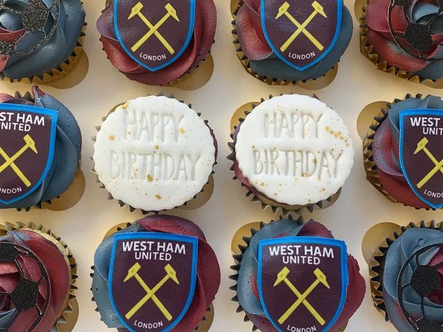 West Ham edible Cake toppers 