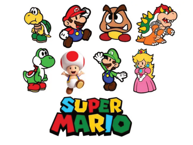 Super Mario Cupcake Toppers