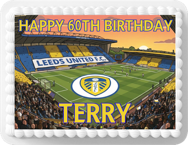 Leeds united cake toppers