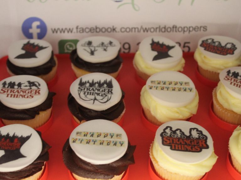 Stranger Things 4 cupcake toppers