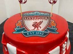 edible Liverpool cupcake toppers