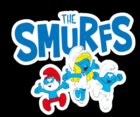 Smurfs cake topper