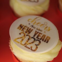 New year 2023 drink toppers