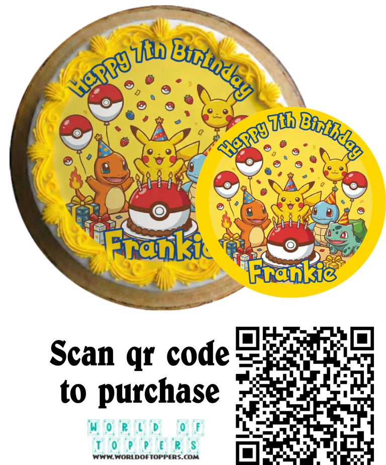 Pokemon cake toppers